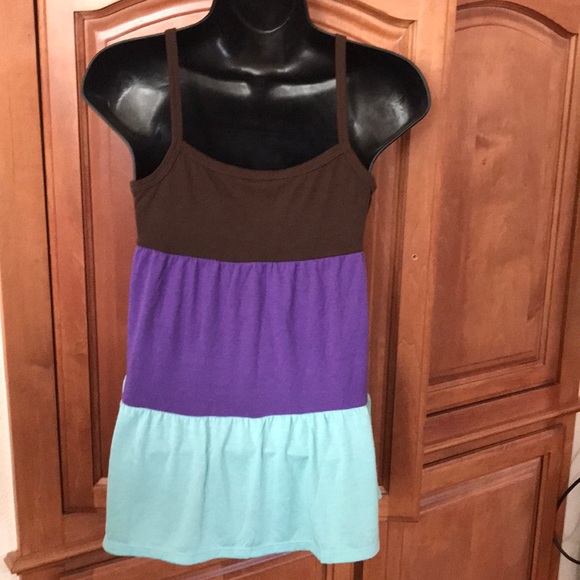 Xhilaration Striped Flowy Sleeveless Blouse - Picture 2 of 3